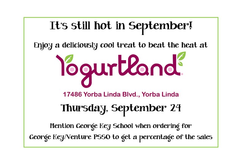 Yogurtland Fundraiser